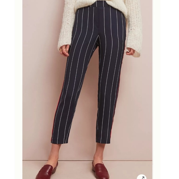 Ett:Twa Piped and Striped Pants - Picture 2 of 10